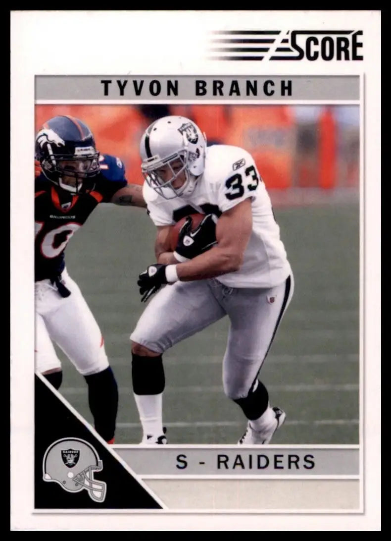 2011 Score - Tyvon Branch #216 Glossy - Football Card Single