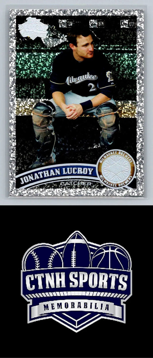 Jonathan Lucroy baseball card from 2011 Topps Diamond Anniversary Milwaukee Brewers