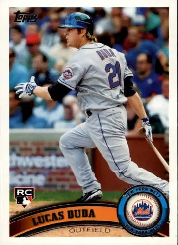 2011 Topps #129 Lucas Duda NM-MT RC Rookie Mets ID:70849 - Baseball Card Single