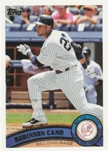 Original gloss of Robinson Cano baseball card 2011 Topps #130 NM-MT Yankees