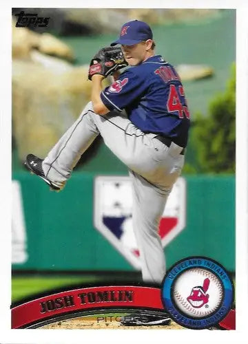 2011 Topps #160 Josh Tomlin NM Near Mint Indians ID:33619 - Baseball Card Single