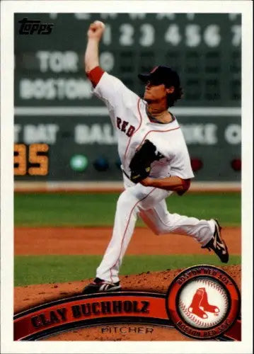 2011 Topps #208 Clay Buchholz NM-MT Red Sox - Baseball Card Single