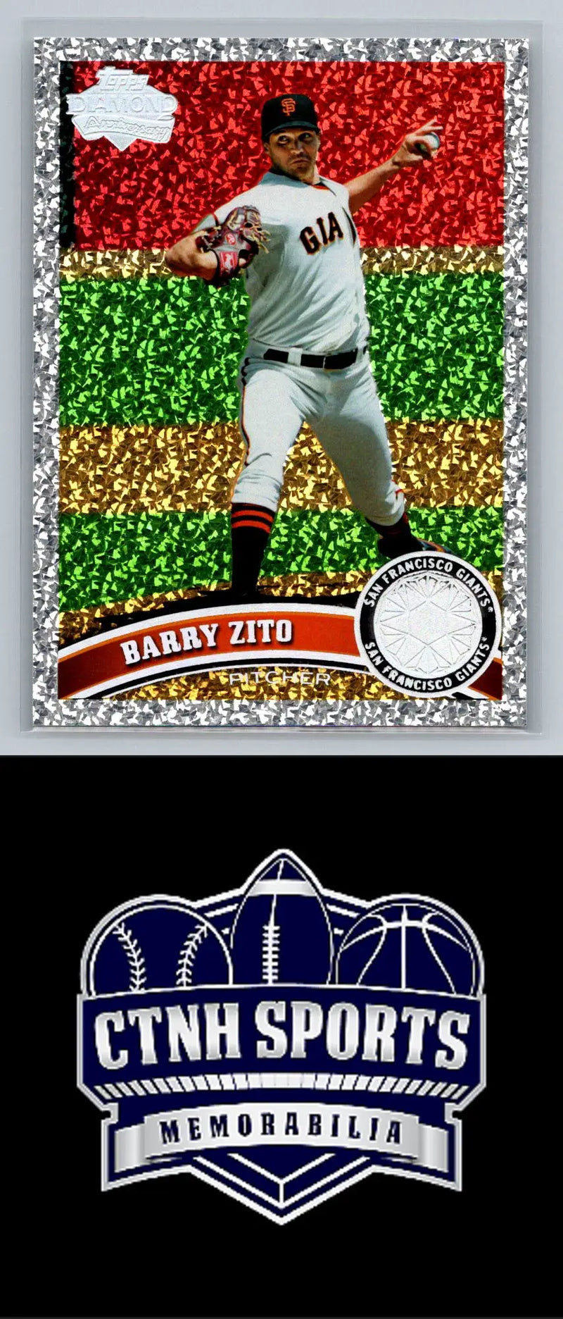 Barry Zito baseball card from 2011 Topps Diamond Anniversary San Francisco Giants