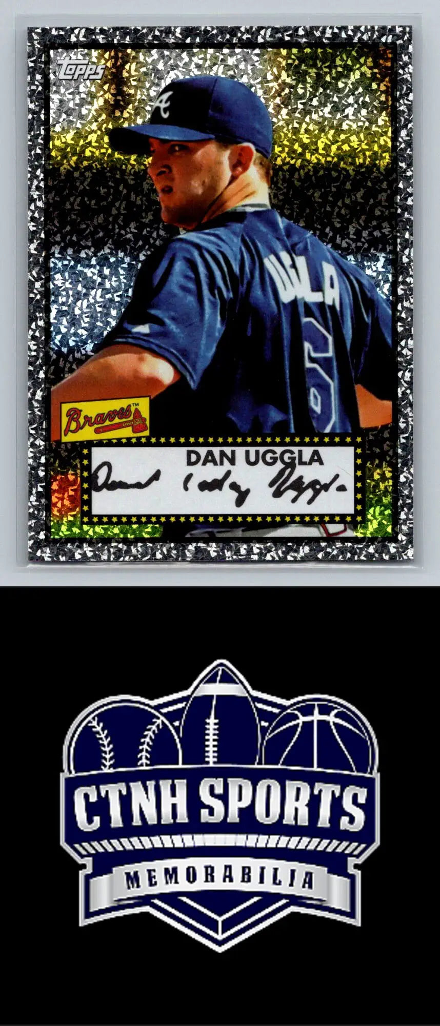 Dan Uggla Black Diamond baseball card from 2011 Topps #24 Atlanta Braves