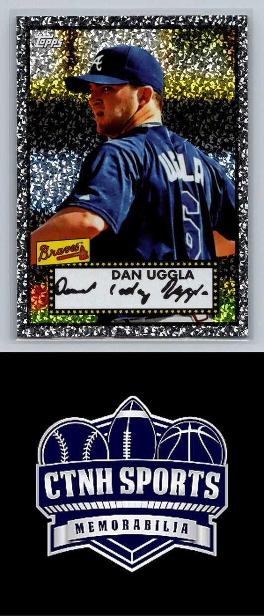 Dan Uggla Black Diamond baseball card from 2011 Topps #24 Atlanta Braves