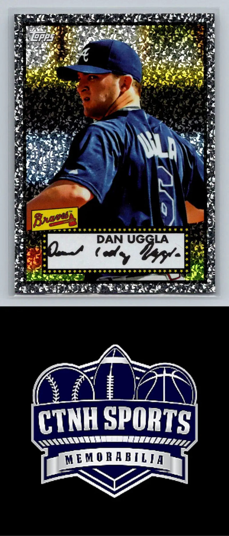 Dan Uggla Black Diamond baseball card from 2011 Topps #24 Atlanta Braves