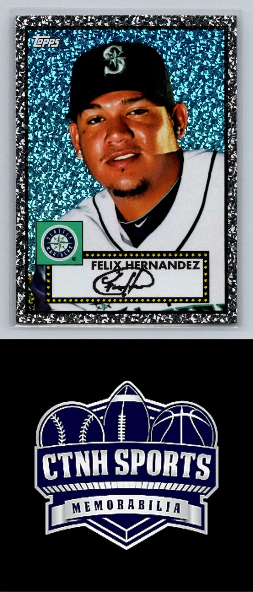 Felix Hernandez Black Diamond baseball card from 2011 Topps featuring Seattle Mariners