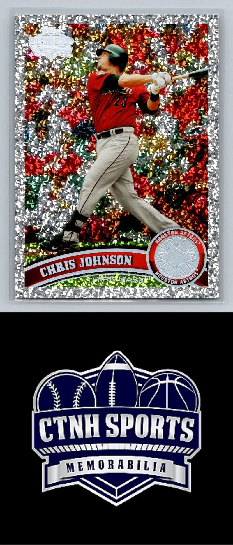 2011 Topps #32 Chris Johnson Diamond Anniversary baseball card Houston Astros collectible
