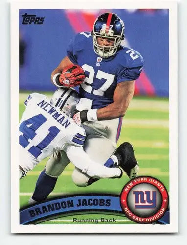 2011 Topps #347 Brandon Jacobs NM-MT NY Giants ID:82028 - Football Card Single