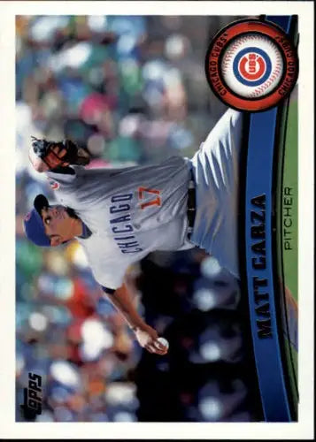 Matt Garza baseball card with original gloss, 2011 Topps #370 NM-MT Cubs