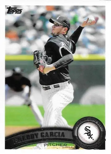 Original gloss Freddy Garcia baseball card featuring White Sox from 2011 Topps #41