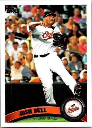 Original gloss Josh Bell baseball card from 2011 Topps #411 Orioles ID 21092