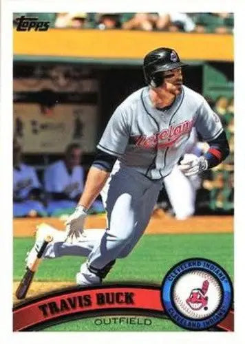 2011 Topps Travis Buck NMMT baseball card Indians featuring Travis Buck buck nmmt ID:7339