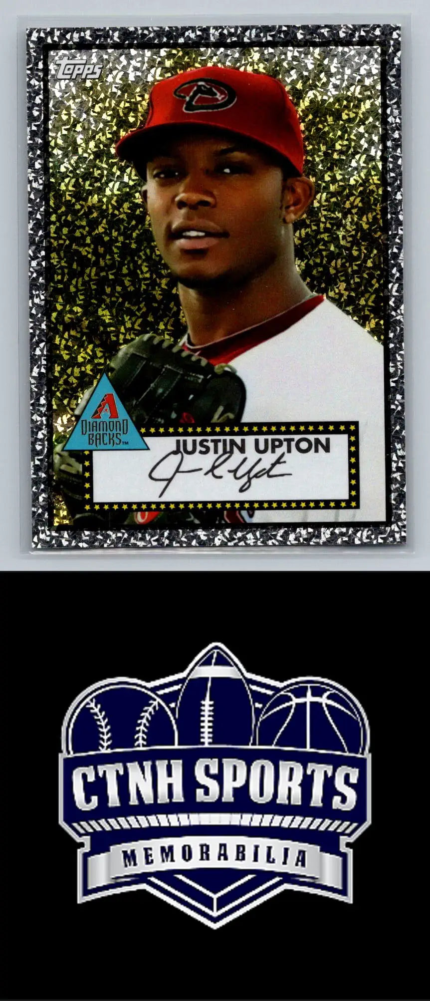 Justin Upton Black Diamond baseball card from 2011 Topps Arizona Diamondbacks коллекция