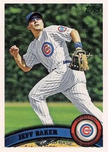 Jeff Baker baseball card from 2011 Topps #502 with original gloss in Jeff Baker NMMT collection