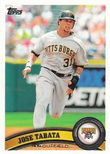 Original gloss Baseball card of Jose Tabata NMNT from 2011 Topps Pirates