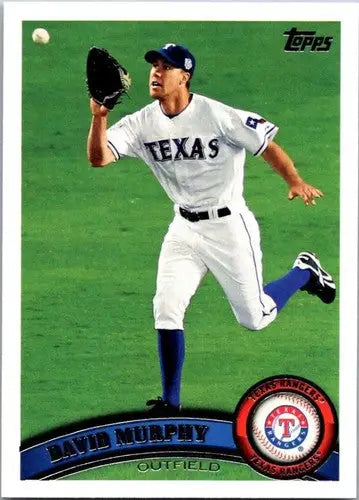 Original gloss baseball card featuring David Murphy NM-MT from 2011 Topps #603