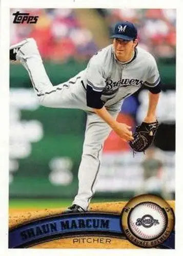 2011 Topps #615 Shaun Marcum NMMT Brewers ID:7388 - Baseball Card Single