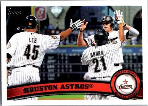 Original gloss Houston Astros Baseball card featuring Simply Sandoval from 2011 Topps