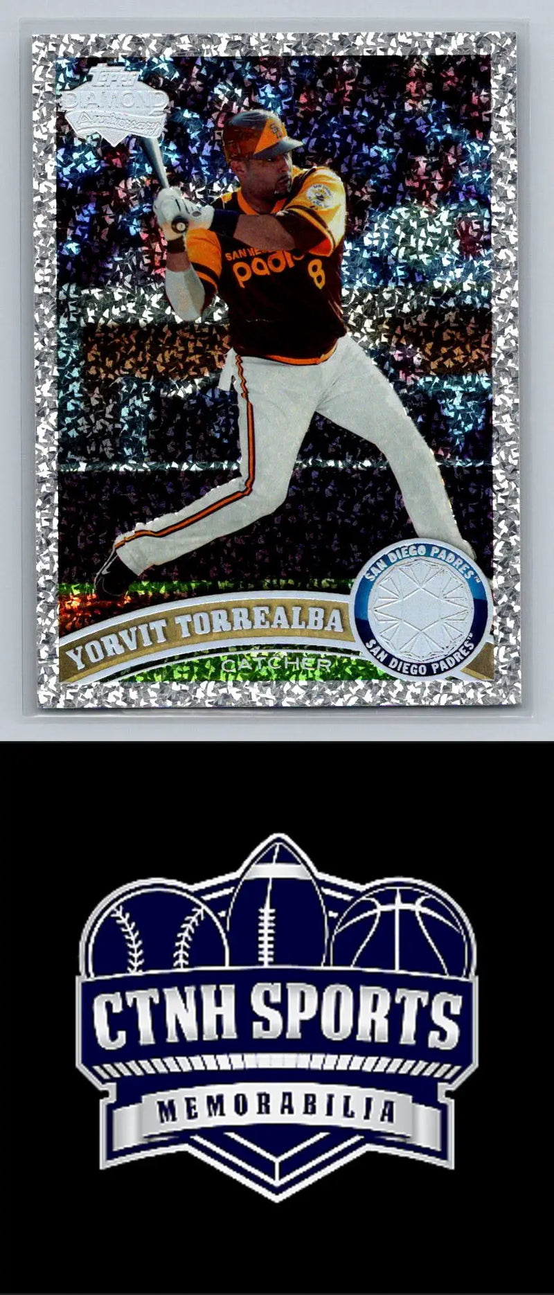 Yorvit Torrealba baseball card from the 2011 Topps Diamond Anniversary set