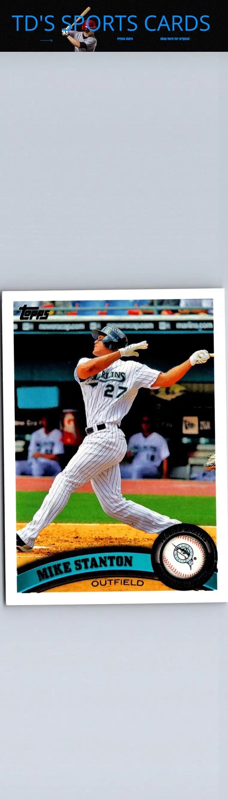 Mike Stanton baseball card from 2011 Topps 78A Mike Stanton collection