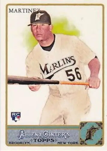 Baseball card of Ozzie Martinez NM-MT RC rookie from 2011 Topps Allen and Ginter