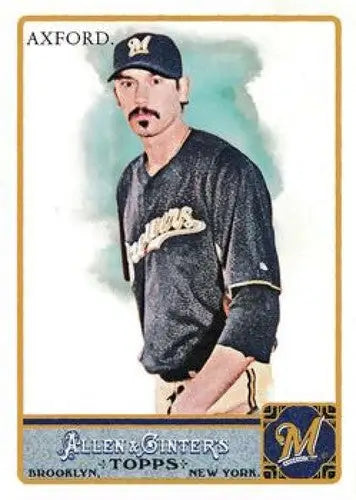 Baseball card featuring John Axford from 2011 Topps Allen and Ginter with original gloss