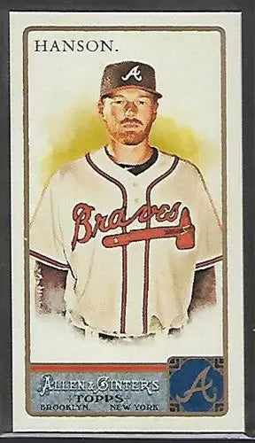 Baseball card featuring Tommy Hanson from 2011 Topps Allen and Ginter Mini with original gloss