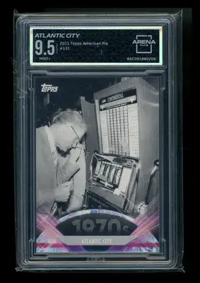 Graded 2011 Topps American Pie Atlantic City trading card with 9.5 Mint+ rating