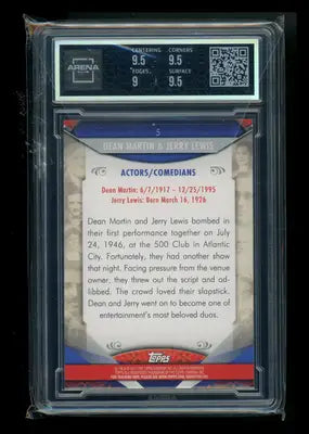 2011 Topps American Pie Dean Martin & Jerry Lewis #5 Arena Club 9.5