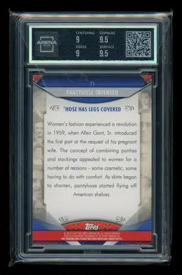 2011 Topps American Pie Pantyhose Invented #71 Arena Club 9.5 - Non-Sports Card Single