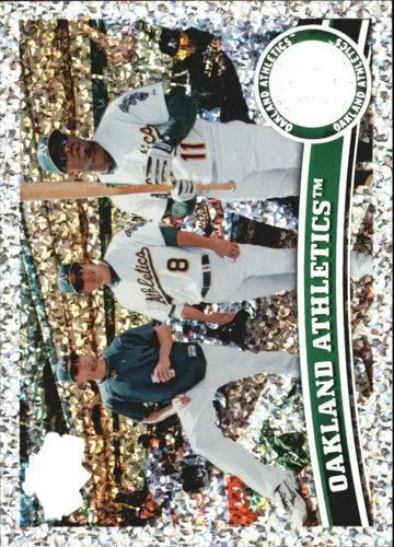 Oakland Athletics baseball card from 2011 Topps Diamond Anniversary with original gloss