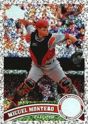 Original gloss Miguel Montero NMMT baseball card from 2011 Topps Diamond Anniversary series