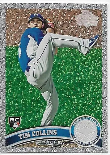 Original gloss Tim Collins NMMT baseball card from 2011 Topps Diamond Anniversary series