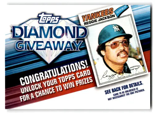 2011 Topps Diamond Giveaway #TDG-3 Reggie Jackson NM-MT Yankees ID:72207 - Baseball Card Single