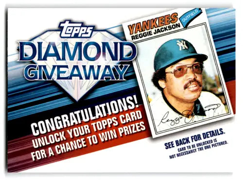 2011 Topps Diamond Giveaway #TDG-3 Reggie Jackson NM-MT Yankees ID:72209 - Baseball Card Single