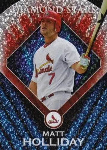 2011 Topps Diamond Stars Matt Holliday baseball card with original gloss, Cardinals ID:8203