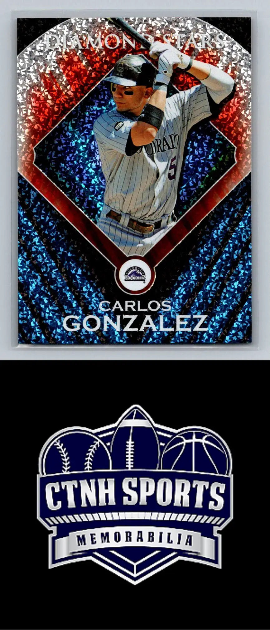 Carlos Gonzalez baseball card from 2011 Topps Diamond Stars Colorado Rockies коллекции