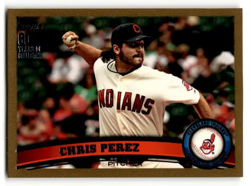 2011 Topps Gold #159 Chris Perez NM-MT 0378/2011 Indians ID:63120 - Baseball Card Single