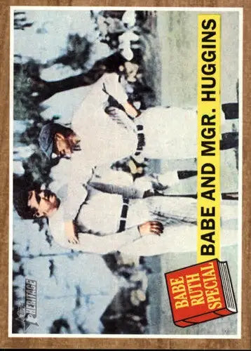 2011 Topps Heritage #137 Babe Ruth Babe and Manager Huggins NM-MT Yanke ID:72918 - Baseball Card Single