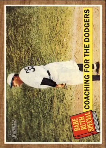 2011 Topps Heritage #142 Babe Ruth NM-MT Dodgers Coaching For The Dodge ID:72920 - Baseball Card Single