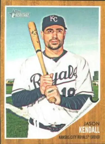 2011 Topps Heritage #164 Jason Kendall NMMT Royals ID:7457 - Baseball Card Single