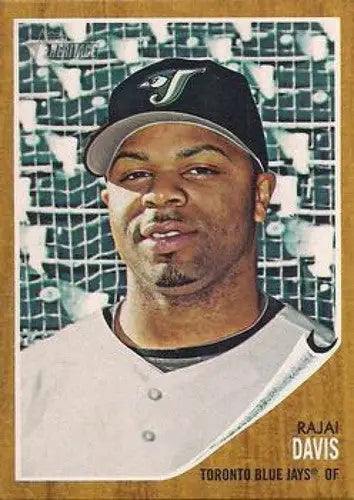 2011 Topps Heritage #168 Rajai Davis NMMT Blue Jays ID:7459 - Baseball Card Single
