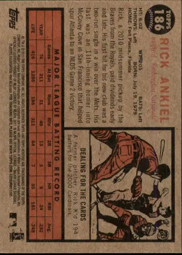 2011 Topps Heritage #186 Rick Ankiel NM-MT Nationals ID:17867 - Baseball Card Single