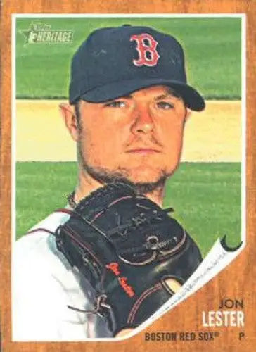 2011 Topps Heritage #187 Jon Lester NMMT Red Sox - Baseball Card Single