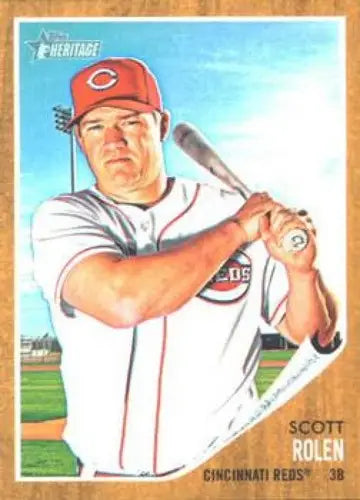 2011 Topps Heritage #205 Scott Rolen NMMT Reds ID:7472 - Baseball Card Single