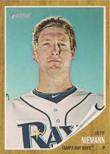 2011 Topps Heritage #264 Jeff Niemann NMMT Rays ID:7485 - Baseball Card Single