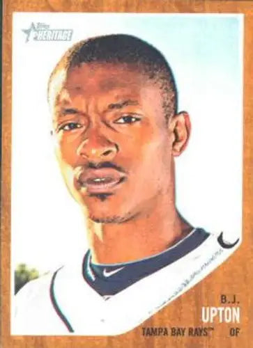 2011 Topps Heritage #267 B.J. Upton NMMT Rays ID:7487 - Baseball Card Single