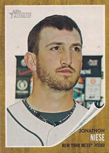 2011 Topps Heritage #293 Jon Niese NMMT Mets ID:7494 - Baseball Card Single