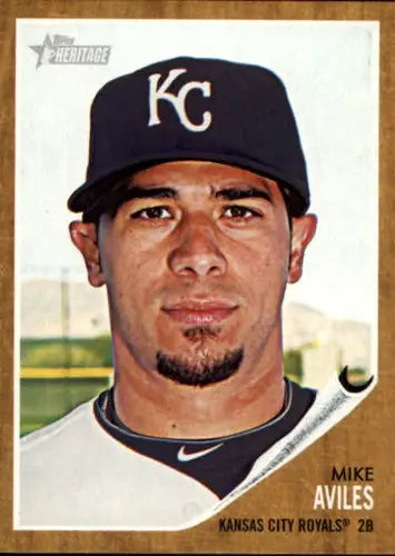 2011 Topps Heritage #305 Mike Aviles NM-MT Royals ID:17869 - Baseball Card Single